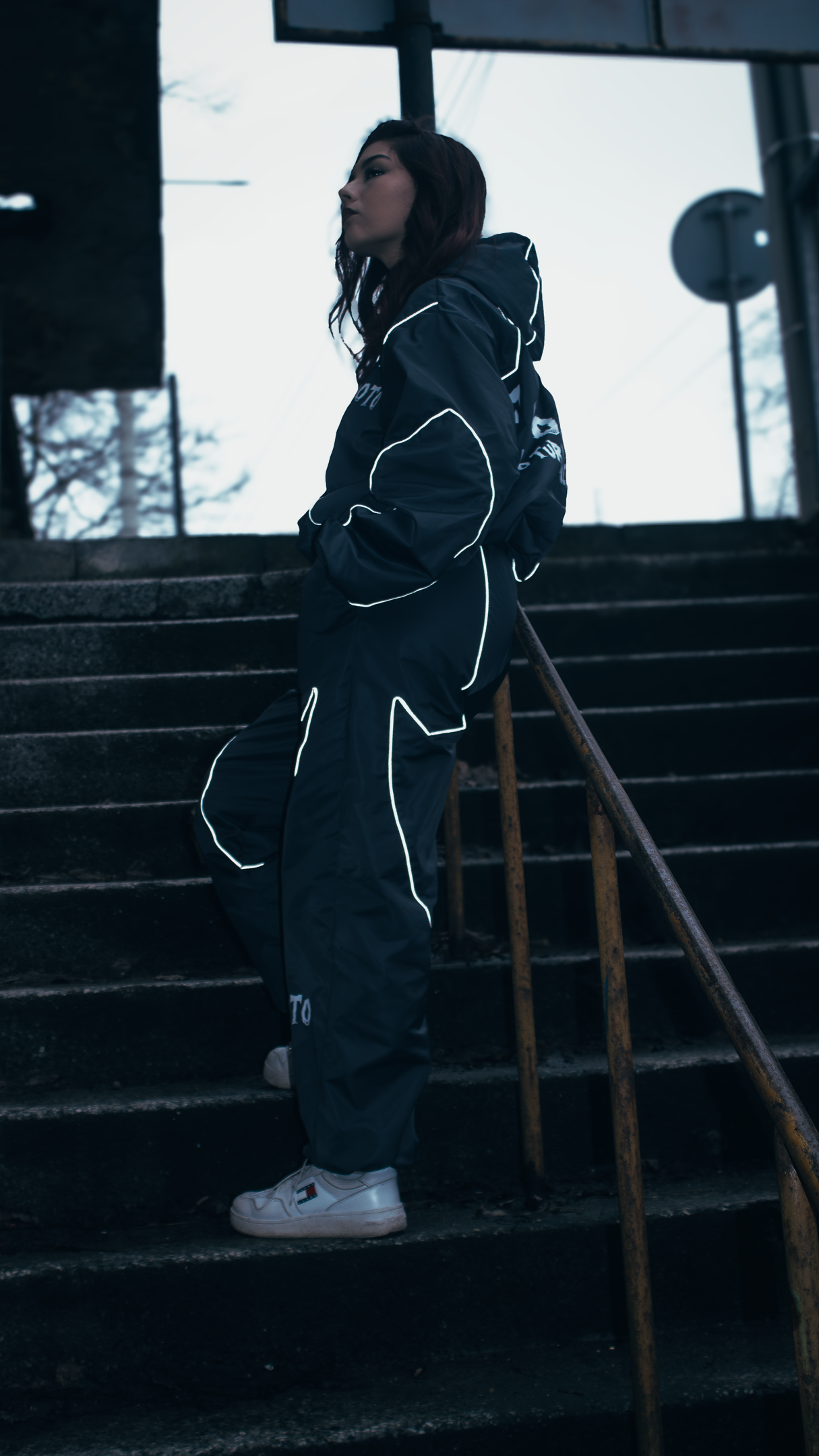 Woman Windbreaker Set "SHADOW TRACE"