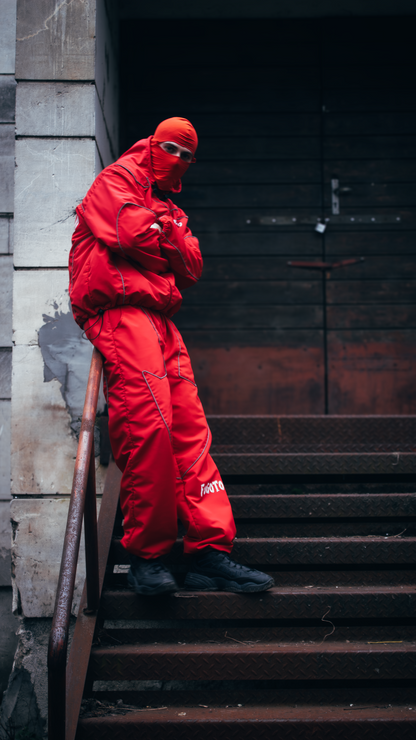 Man Windbreaker Set "CRIMSON TRACE"